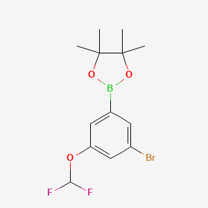 2-[3-Bromo-5-(difluoromethoxy)phenyl]-4,4,5,5-tetramethyl-1,3,2-dioxaborolane