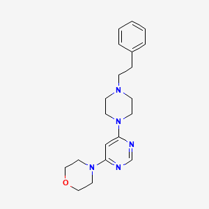 4-(6-(4-Phenethylpiperazin-1-yl)pyrimidin-4-yl)morpholine