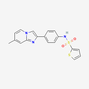 N-(4-(7-methylimidazo[1,2-a]pyridin-2-yl)phenyl)thiophene-2-sulfonamide