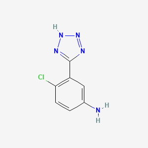 4-chloro-3-(1H-tetrazol-5-yl)aniline