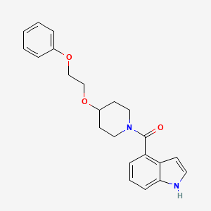 1H-indol-4-yl[4-(2-phenoxyethoxy)piperidino]methanone