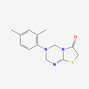 molecular formula C13H15N3OS B6747735 3-(2,4-dimethylphenyl)-3,4-dihydro-2H-[1,3]thiazolo[3,2-a][1,3,5]triazin-6(7H)-one 