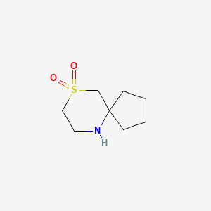 molecular formula C8H15NO2S B6747747 9-Thia-6-azaspiro[4.5]decane 9,9-dioxide 