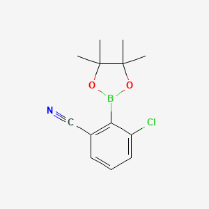 3-Chloro-2-(tetramethyl-1,3,2-dioxaborolan-2-yl)benzonitrile