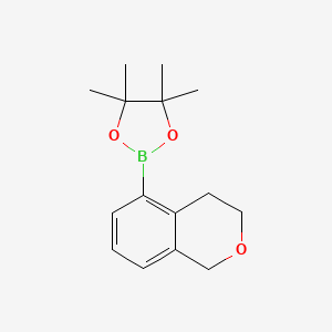 2-(3,4-dihydro-1H-2-benzopyran-5-yl)-4,4,5,5-tetramethyl-1,3,2-dioxaborolane