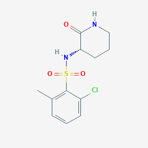 2-chloro-6-methyl-N-[(3S)-2-oxopiperidin-3-yl]benzenesulfonamide