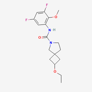 N-(3,5-difluoro-2-methoxyphenyl)-2-ethoxy-6-azaspiro[3.4]octane-6-carboxamide