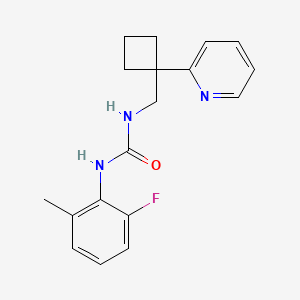 1-(2-Fluoro-6-methylphenyl)-3-[(1-pyridin-2-ylcyclobutyl)methyl]urea