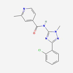 N-[5-(2-chlorophenyl)-2-methyl-1,2,4-triazol-3-yl]-2-methylpyridine-4-carboxamide