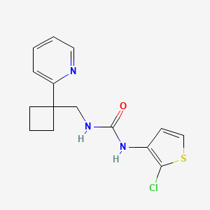 1-(2-Chlorothiophen-3-yl)-3-[(1-pyridin-2-ylcyclobutyl)methyl]urea