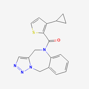 (3-Cyclopropylthiophen-2-yl)-(4,10-dihydrotriazolo[5,1-c][1,4]benzodiazepin-5-yl)methanone