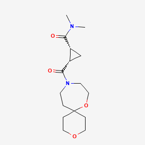 (1R,2S)-2-(3,7-dioxa-10-azaspiro[5.6]dodecane-10-carbonyl)-N,N-dimethylcyclopropane-1-carboxamide