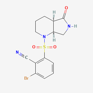 2-[[(4aR,7aS)-5-oxo-3,4,4a,6,7,7a-hexahydro-2H-pyrrolo[3,4-b]pyridin-1-yl]sulfonyl]-6-bromobenzonitrile