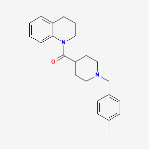 3,4-dihydro-2H-quinolin-1-yl-[1-[(4-methylphenyl)methyl]piperidin-4-yl]methanone