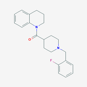 3,4-dihydro-2H-quinolin-1-yl-[1-[(2-fluorophenyl)methyl]piperidin-4-yl]methanone