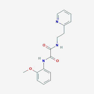 molecular formula C16H17N3O3 B6748138 N'-(2-methoxyphenyl)-N-(2-pyridin-2-ylethyl)oxamide 