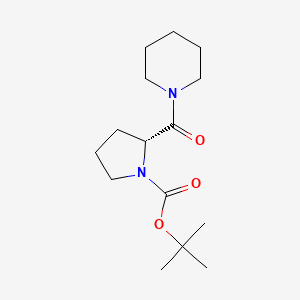 tert-butyl (2R)-2-(piperidine-1-carbonyl)pyrrolidine-1-carboxylate