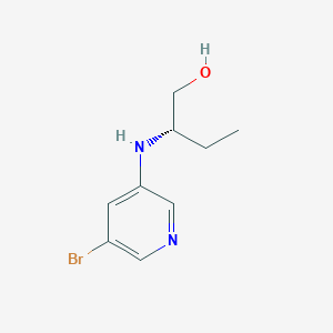 molecular formula C9H13BrN2O B6748218 (2S)-2-[(5-bromopyridin-3-yl)amino]butan-1-ol 