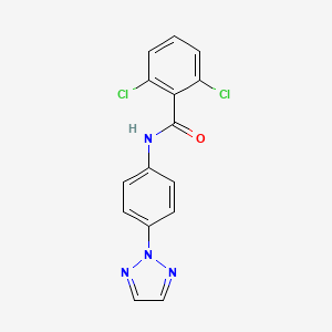 2,6-dichloro-N-[4-(triazol-2-yl)phenyl]benzamide