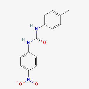 molecular formula C14H13N3O3 B6748280 1-(4-Methylphenyl)-3-(4-nitrophenyl)urea 