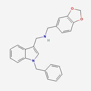 1-(1,3-benzodioxol-5-yl)-N-[(1-benzylindol-3-yl)methyl]methanamine