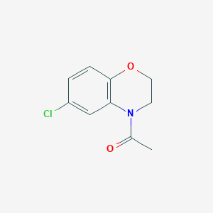 1-(6-Chloro-2H-benzo[b][1,4]oxazin-4(3H)-yl)ethanone