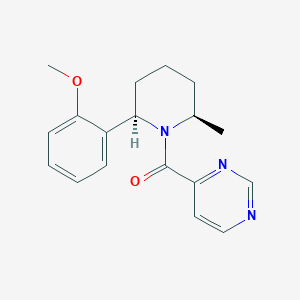 [(2R,6R)-2-(2-methoxyphenyl)-6-methylpiperidin-1-yl]-pyrimidin-4-ylmethanone