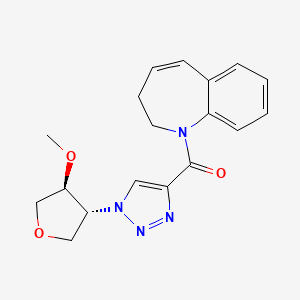 2,3-dihydro-1-benzazepin-1-yl-[1-[(3R,4S)-4-methoxyoxolan-3-yl]triazol-4-yl]methanone