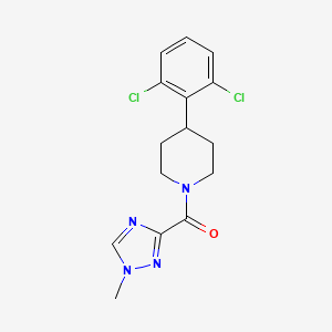 [4-(2,6-Dichlorophenyl)piperidin-1-yl]-(1-methyl-1,2,4-triazol-3-yl)methanone