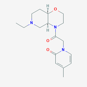 1-[2-[(4aS,8aR)-6-ethyl-3,4a,5,7,8,8a-hexahydro-2H-pyrido[4,3-b][1,4]oxazin-4-yl]-2-oxoethyl]-4-methylpyridin-2-one