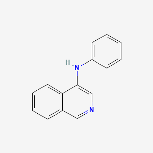 molecular formula C15H12N2 B6748539 N-phenylisoquinolin-4-amine 