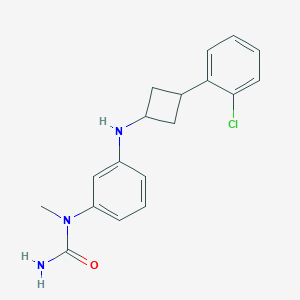 1-[3-[[3-(2-Chlorophenyl)cyclobutyl]amino]phenyl]-1-methylurea