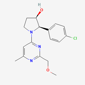 (2R,3R)-2-(4-chlorophenyl)-1-[2-(methoxymethyl)-6-methylpyrimidin-4-yl]pyrrolidin-3-ol