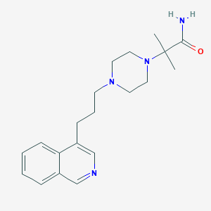 2-[4-(3-Isoquinolin-4-ylpropyl)piperazin-1-yl]-2-methylpropanamide