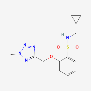 N-(cyclopropylmethyl)-2-[(2-methyltetrazol-5-yl)methoxy]benzenesulfonamide