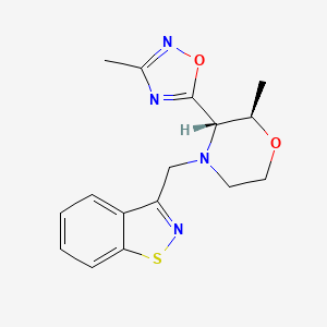 (2R,3S)-4-(1,2-benzothiazol-3-ylmethyl)-2-methyl-3-(3-methyl-1,2,4-oxadiazol-5-yl)morpholine