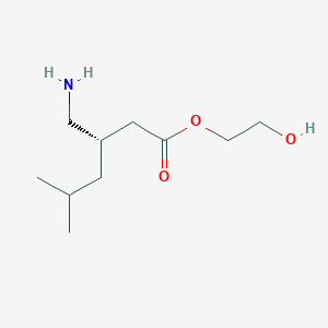 2-hydroxyethyl (3S)-3-(aminomethyl)-5-methylhexanoate