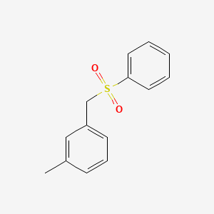 molecular formula C14H14O2S B6748678 1-(Benzenesulfonylmethyl)-3-methylbenzene 