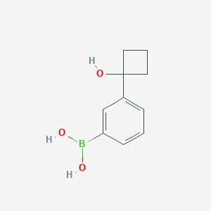 molecular formula C10H13BO3 B6748709 (3-(1-Hydroxycyclobutyl)phenyl)boronic acid 