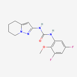 1-(3,5-Difluoro-2-methoxyphenyl)-3-(4,5,6,7-tetrahydropyrazolo[1,5-a]pyridin-2-yl)urea