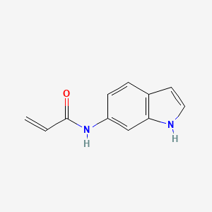 molecular formula C11H10N2O B6748772 N-(1H-indol-6-yl)prop-2-enamide 