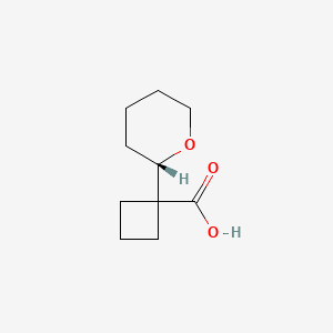 1-[(2S)-oxan-2-yl]cyclobutane-1-carboxylic acid