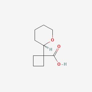 1-[(2R)-oxan-2-yl]cyclobutane-1-carboxylic acid