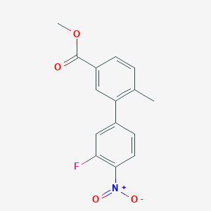 Methyl 3'-fluoro-6-methyl-4'-nitro-[1,1'-biphenyl]-3-carboxylate