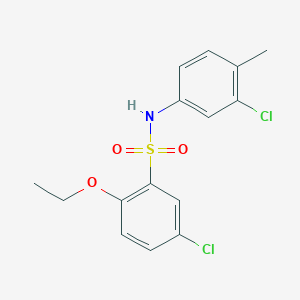 5-chloro-N-(3-chloro-4-methylphenyl)-2-ethoxybenzenesulfonamide