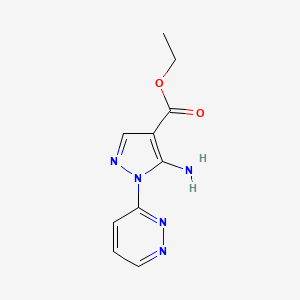 ethyl 5-amino-1-(pyridazin-3-yl)-1H-pyrazole-4-carboxylate