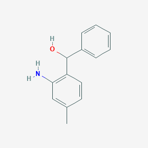 molecular formula C14H15NO B6748883 (2-Amino-4-methylphenyl)-phenylmethanol 