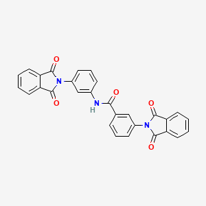 3-(1,3-dioxoisoindol-2-yl)-N-[3-(1,3-dioxoisoindol-2-yl)phenyl]benzamide