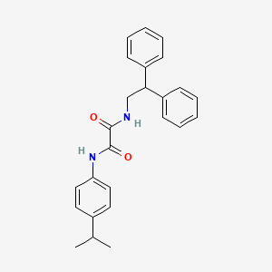 N-(2,2-diphenylethyl)-N'-(4-propan-2-ylphenyl)oxamide