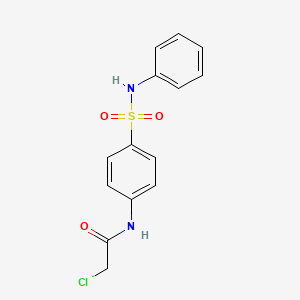 2-chloro-N-[4-(phenylsulfamoyl)phenyl]acetamide